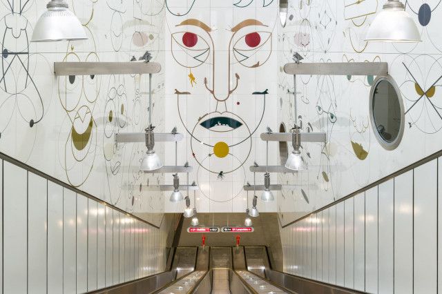 U-Bahn Kunst Yves Netzhammer