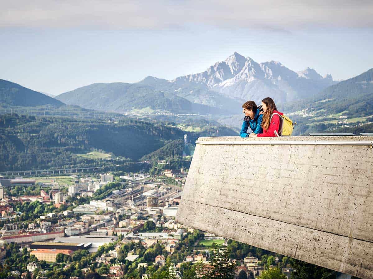 Panoramablick auf Innsbruck, Sponsored (c) Innsbruck Tourismus | Andre Schönherr | Ausblick von der Hungerburg