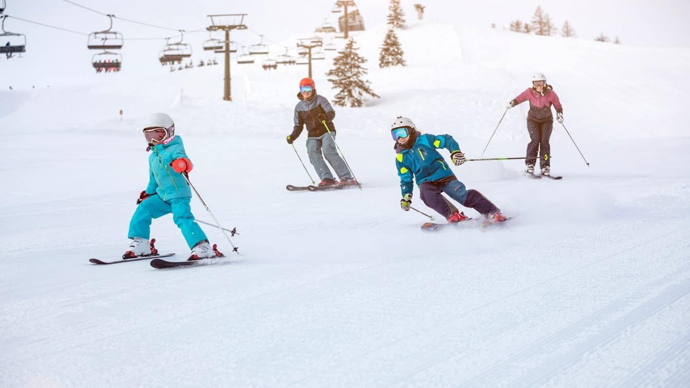 Winter Skiurlaub Familie