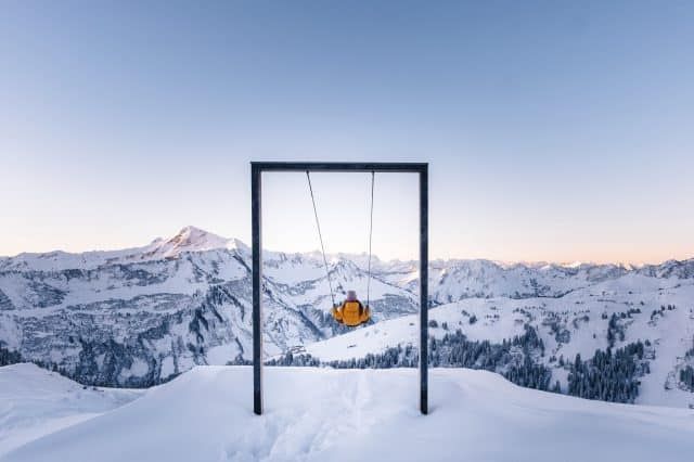 Im Land der Schaukeln: Die "Hutschn" in Damüls in Vorarlberg