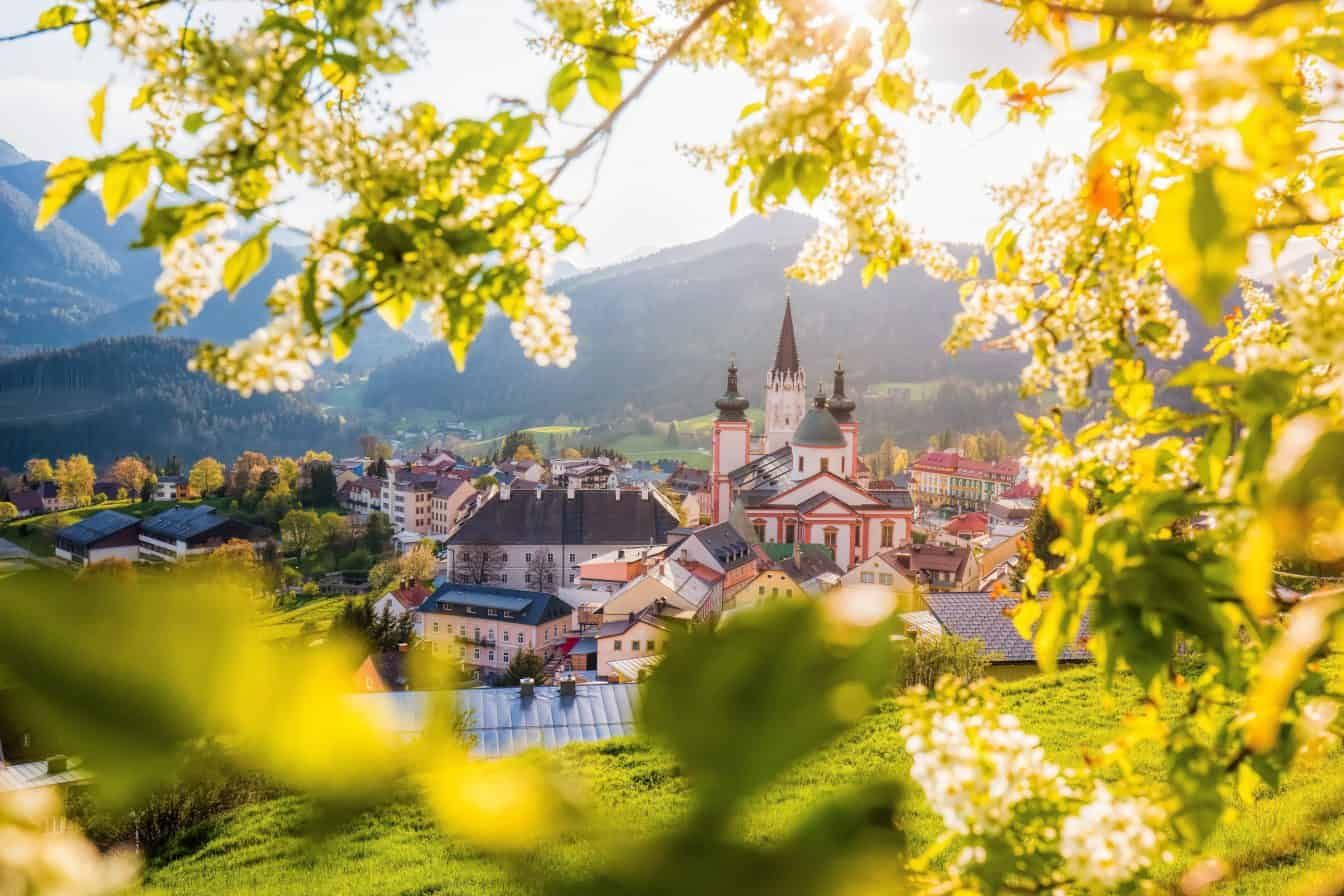 Mariazell Basilika Frühling