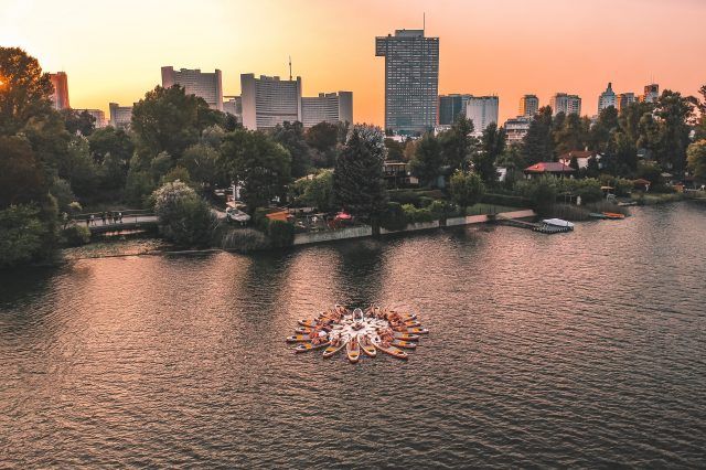 SUP-Boards von Flotus auf der Alten Donau