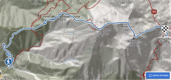 Bergwelten Saalfeldner Höhenweg Route