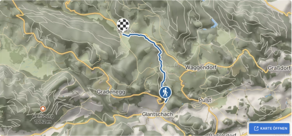 Bergwelten Wasserweg Liebenfels Route