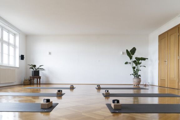 Die hellen Räume des Manas Yoga Studios am Franz-Josef-Kai