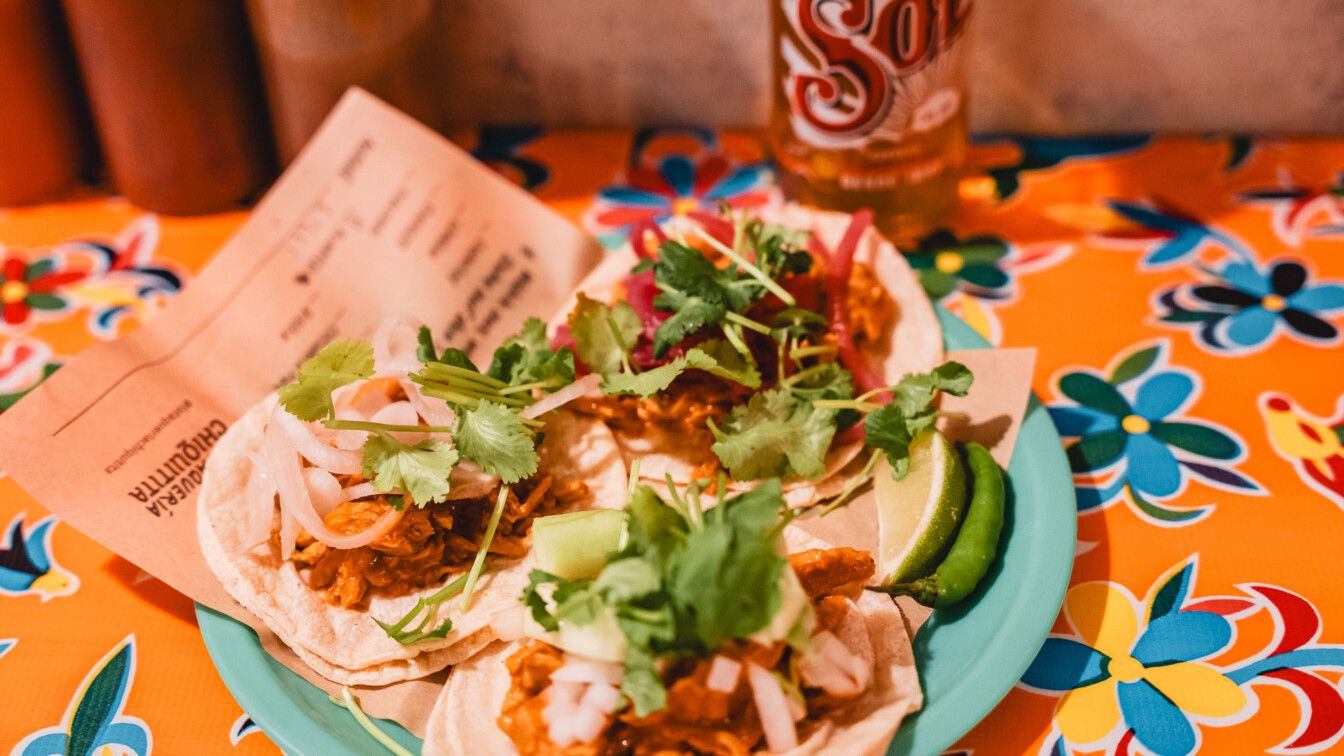 Vegane Tacos in der Taquería Chiquita