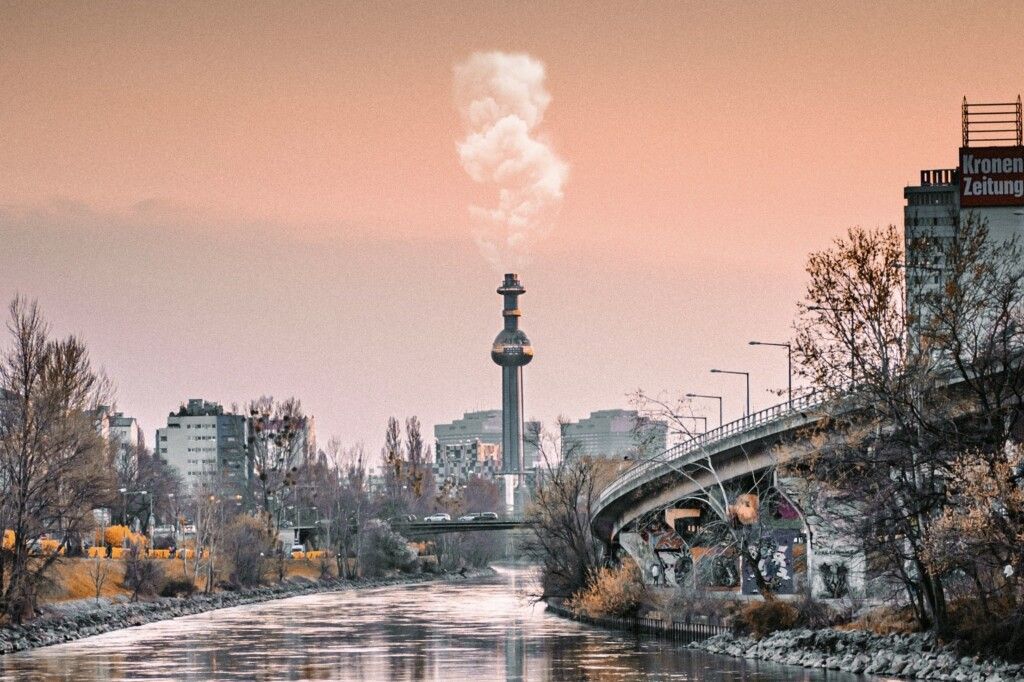 Wien romantisch Donaukanal Spittelau