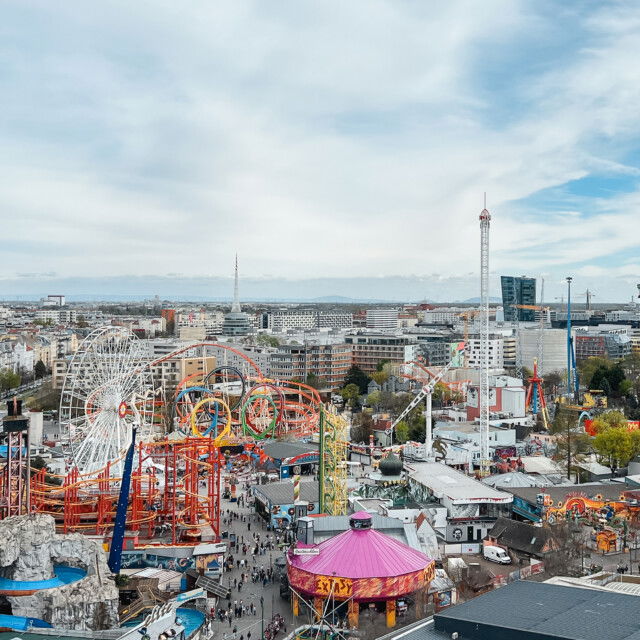 Blick über den Prater vom Wiener Riesenrad