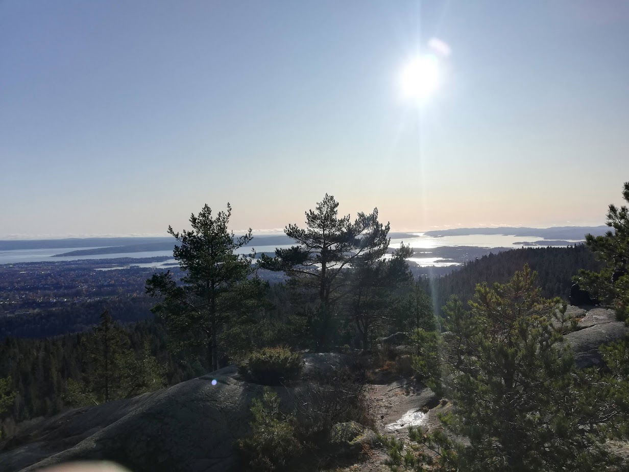 Aussicht von einem berg in Oslo