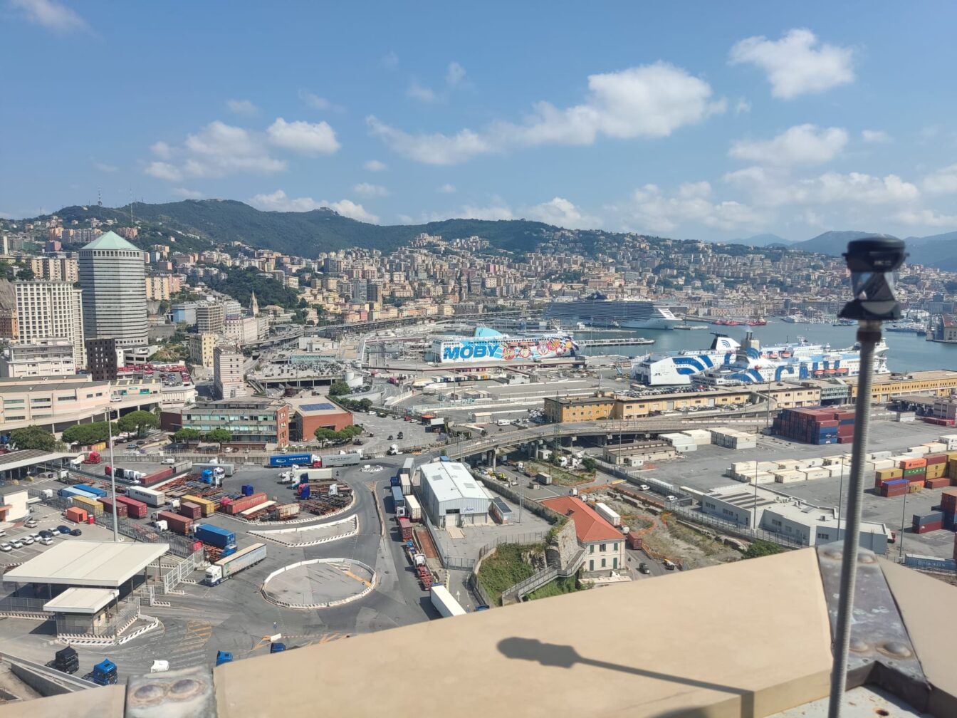 Der Hafen von Genua in Italien