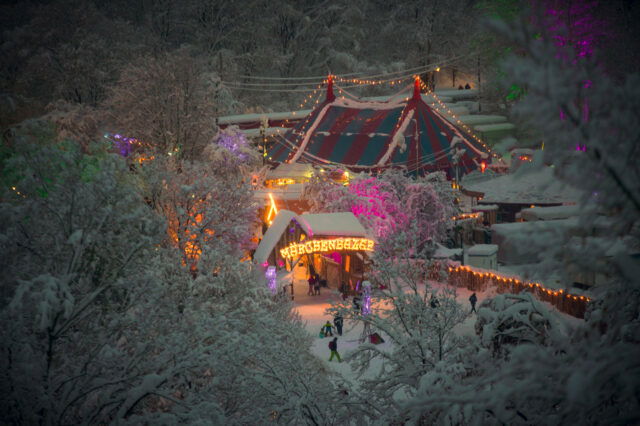 Zelt Schnee Weihnachten Olympiapark