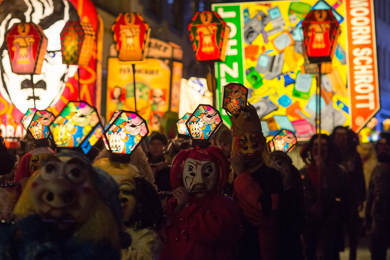 Die Basler Fasnacht beginnt mit dem Morgenstreich am Montag Morgen.