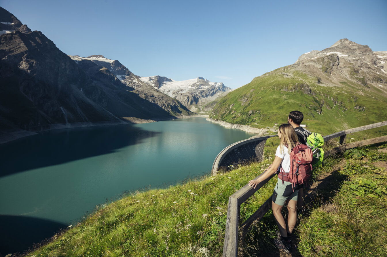 Blick auf die Hochgebirgsstauseen Kaprun
