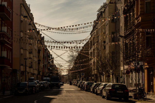 Die Choriner Straße in Prenzlauer Berg in Berlin