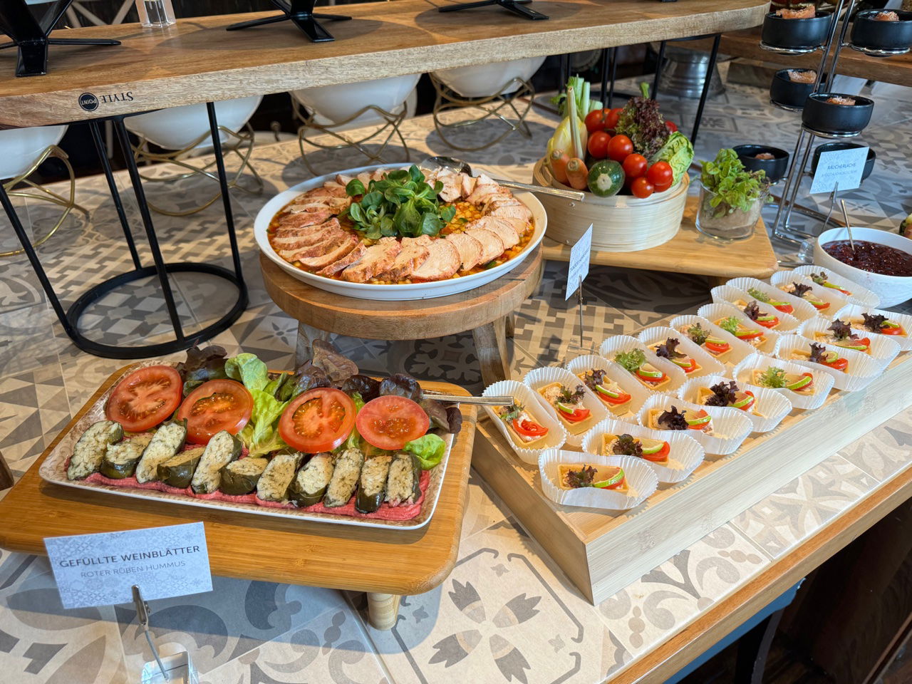 Üppiges Buffet beim Jazzbrunch im Handwerk Restaurant Wien