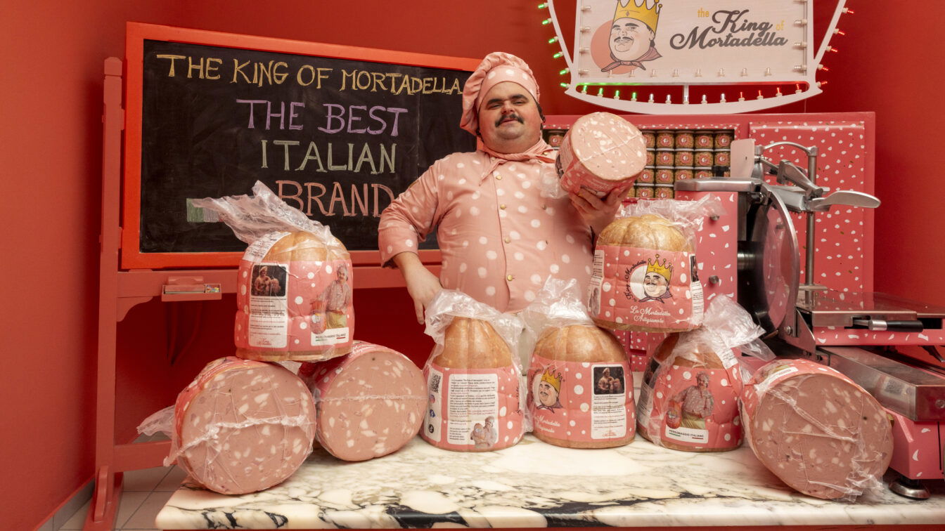 (c) beigestellt Giuseppe Alessio ist der "King of Mortadella"