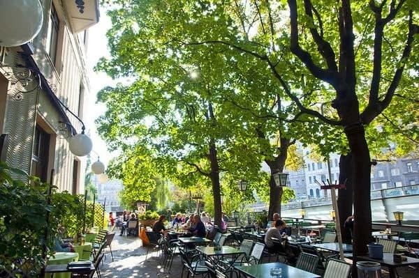 Café Rüdigerhof Wien Gastgarten